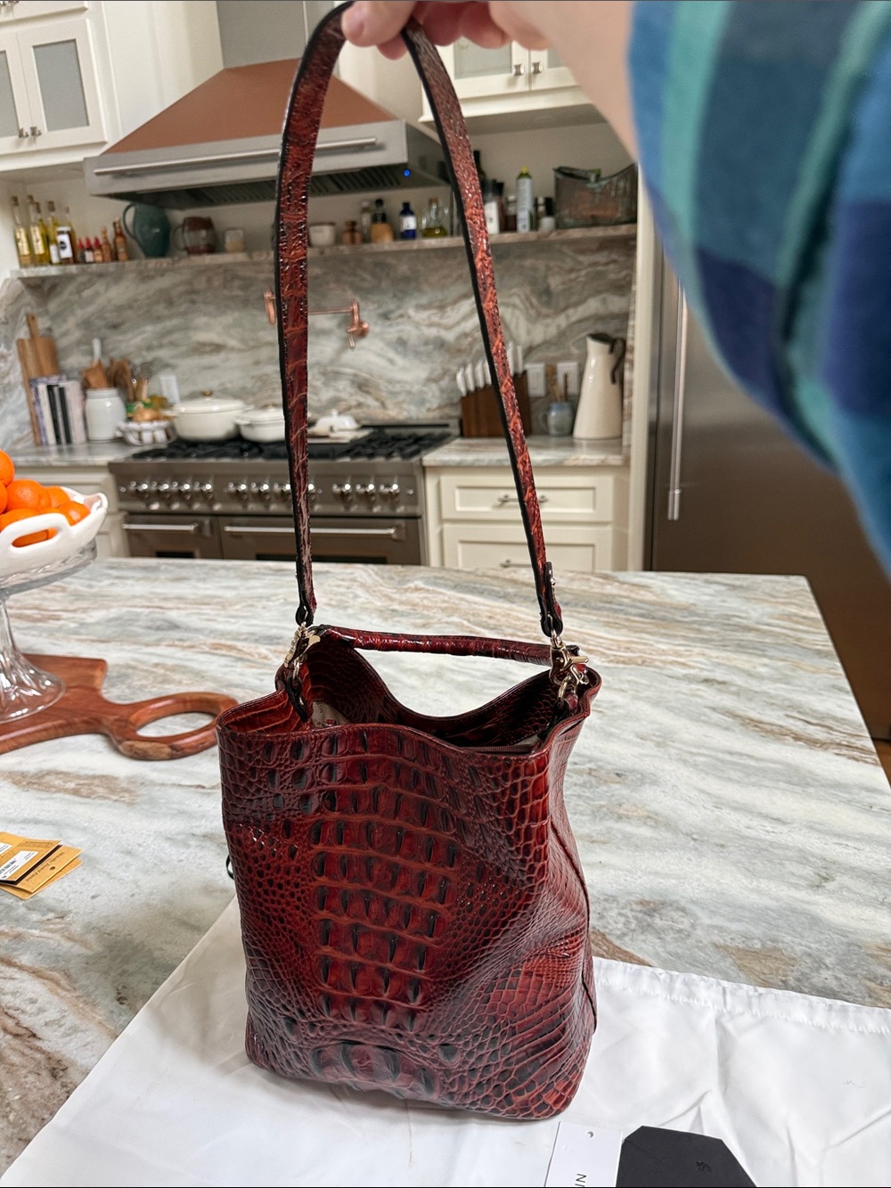 Authentic BRAHMIN AMELIA shoulder bag in pecan Melbourne - Picture 2 of 7